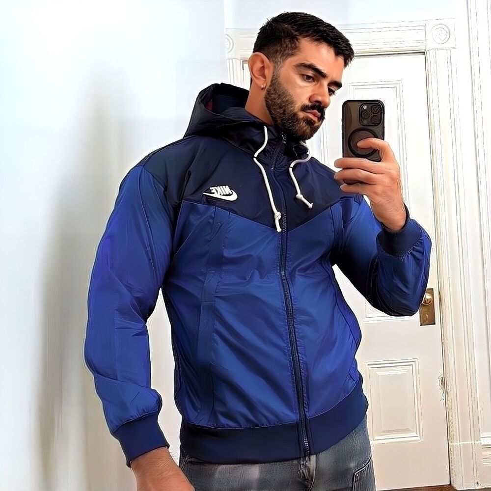 Nike Sportswear Windrunner Hooded Jacket Men Outerwear Deep Royal Blue S